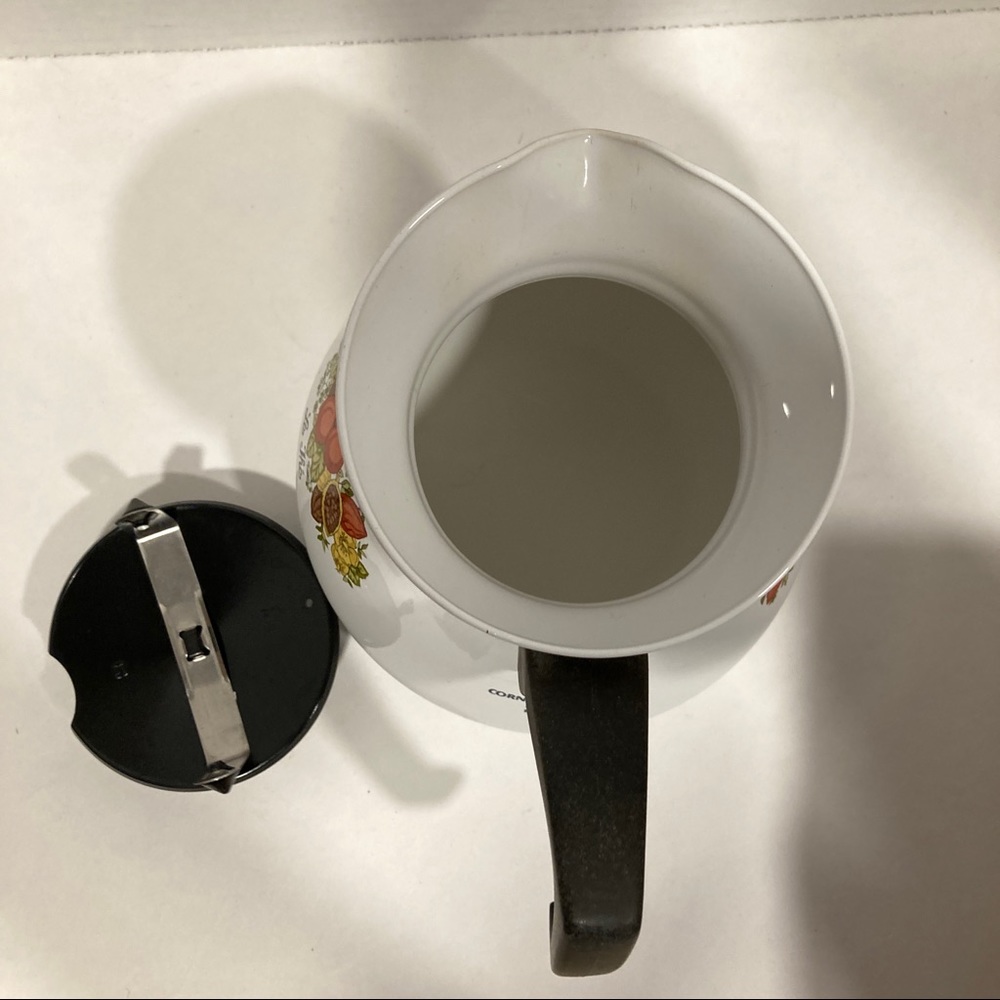 Corning Ware P-104 Spice of Life 6 cup Teapot with Lid - Le The Corningware vtg - Picture 8 of 11